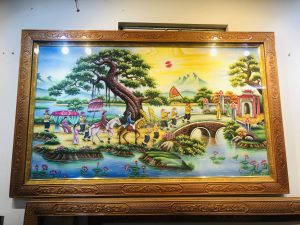 Tranh Đá Quý Xếp Nổi 3D – Vinh Quy Bái Tổ