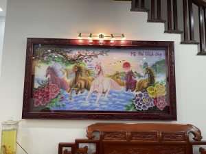 Tranh Đá Quý - Mã Đáo Thành Công